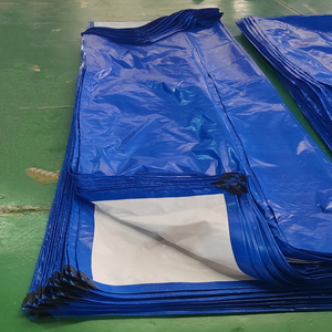 Prix d'usine, bâche en PE légère, résistante aux UV, imperméable, bords renforcés, œillets métalliques, taille personnalisée pour la construction - Product Image 5