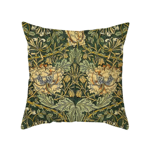 Fodera per Cuscino Personalizzabile in Cotone e Lino con Stampa William Morris, Antibatterica, per Salotti di Casa e Hotel - Product Image 4