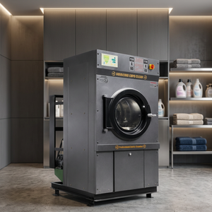 Sèche-linge industriel électrique entièrement automatique 15 kg avec fonction de refroidissement, filtre anti-bouloches autonettoyant et élimination des plis - Product Image 3