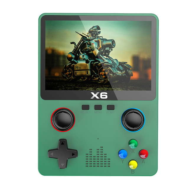 X6 Retro Handheld Game Portable Console 2000mAh 3.5 Inch IPS Screen Classic Video Player 3D Joystick 11 Emulators Mini Arcade