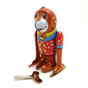 Modelo de Mono de <span class=keywords><strong>Circo</strong></span> Retro Hecho a Medida, Juguete Mecánico de Cuerda <span class=keywords><strong>para</strong></span> Exhibición en Escritorio, Adorno de Escena de Metal Pulido a Mano - Product Image 1