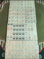 Mahjong de luxe moderne sur le thème des plages de la côte est, 160 pièces, en acrylique de haute qualité, design vie marine, pliable, portable, écologique