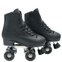 Chaussures de patins à roulettes quad en cuir PVC durables et confortables fabriquées en Chine pour enfants