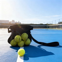 Porte-balles de tennis léger et de grande capacité, accessoire de sport portable pour femmes et hommes, sac de taille pour pickleball