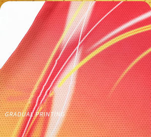 Custom Logo All Digital Printing Knitted Short Sleeve Breathable Quick-Drying Gradient Sports <b>Badminton</b> Table Tennis Shirt - Product Image 6
