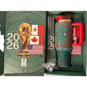En Stock, Taza <span class=keywords><strong>de</strong></span> 40 oz con Aislamiento <span class=keywords><strong>de</strong></span> Doble Pared, Diseño Personalizado <span class=keywords><strong>de</strong></span> la Copa <span class=keywords><strong>de</strong></span> Fútbol 2026 con Iconografía Azteca <span class=keywords><strong>de</strong></span> México, H2.0 - Product Image 5