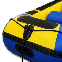 Bateau pneumatique commercial de 4,8 m en PVC, performance de flottaison stable, grande capacité pour 10 personnes, certifié ISO CCS
