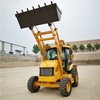 Penjualan Panas Tavol Wheel Backhoe Loader 4X4 TA15-26 4 in 1 Bucket Mini Backhoe Loader Harga