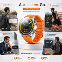 SENBONO MAX88 Große Smartwatch 470mAh Akku GPS & Kompass Kabelloses Telefonieren Fitness-Tracker Schlafmonitor Smartwatch für Männer