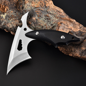 Cuchillo Táctico de Acero Inoxidable con Hoja de Punta de Lanza y Mango de Plástico, Cuchillo de Hoja Fija de Grado Industrial, Herramienta de Supervivencia para Exteriores - Product Image 3