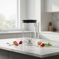 LEHEHE/Lehohoh HZ-300 Accessoires pour machine à smoothies commerciale, Bol de mixeur multifonctionnel, Bol de robot culinaire, Support de bol, Récipient