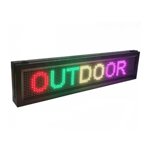 P10 RGB outdoor Text Board for advertising Electronic Moving Message LED scrolling display