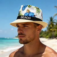 Gorra de Béisbol Personalizada con Bordado 3D, Recuerdo Turístico Griego, Diseño Floral de Grecia