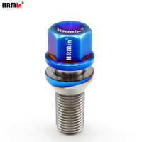 Vis de roue HRMin 19hex Gr5 en titane avec rondelle flottante, vis en titane pour Volvo Lynk & Co M14X1.5*32mm pour accessoires de roue