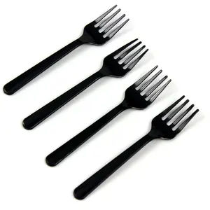 Custom Disposable Plastic Cutlery PS 115mm Mini Fork For Cake Party Supply