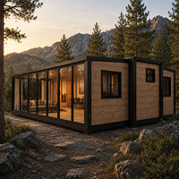 Maison conteneur portable avec finition extérieure haut de gamme, maison préfabriquée modulaire pour projets côtiers et insulaires