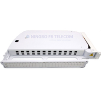 Boîtier de distribution optique (ODF) 1U 19 pouces en plastique coulissant pour fibre optique, 48 cœurs, adaptateur SC LC, pigtail haute densité