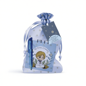 Libreta y Bolígrafo de Primera Comunión para Niñas, Artículos Elegantes para Eventos Religiosos, Bolsa de 12 Piezas - Product Image 3