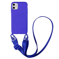 Étuis de téléphone portable imperméables et antichoc pour femmes avec sangle de cou transversale pour 15/14/13/12/11 Pro Max/8/6/7 Plus
