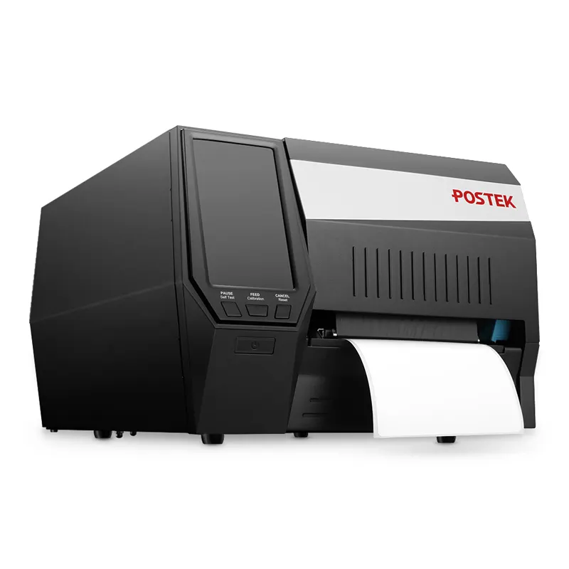 Postek เครื่องพิมพ์ฉลาก RFID แบบใช้ความร้อนเกรดอุตสาหกรรมเครื่องพิมพ์บาร์โค้ดแบบถ่ายโอนความร้อน