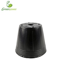 Pots en plastique fins de 13 cm pour la germination des semis