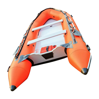 Bateau de pêche gonflable pliable en PVC stable, léger et durable, à large largeur, en tissu anti-déchirure, capacité 12 personnes, pour eaux offshore