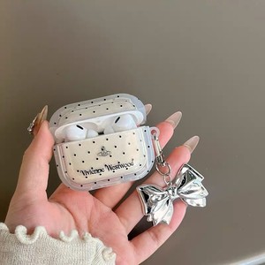 Funda para auriculares AirPods Pro 2, diseño de lunares multicolores con colgante, funda transparente a prueba de golpes - Product Image 1