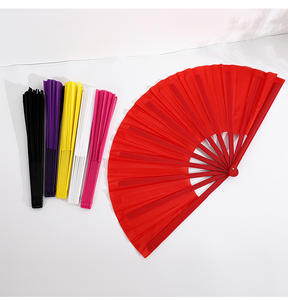8 pouces en plastique rouge écologique pour enfants carré Martial Logo personnalisé Arts Performance Dance <span class=keywords><strong>Fan</strong></span> - Product Image 1
