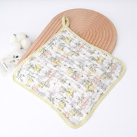 Serviettes de toilette pour bébé en mousseline de coton à prix d'usine, 100% coton gaze, lingettes de bain pour bébé, serviettes en mousseline pour bébé
