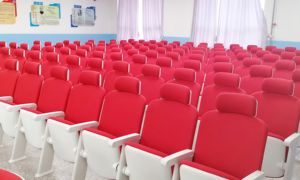 Chaise d'école moderne en acier pour auditorium, multifonctionnelle, pliable et empilable, pour salle de classe, conférence, escalier, <span class=keywords><strong>cinéma</strong></span> - Product Image 5