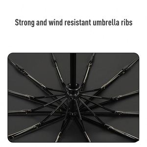 Parapluie Automatique Premium OEM de Haute Qualité, Pliant en Trois, Diamètre 105 cm, Anti-UV, avec Boîte Cadeau et Logo Personnalisé pour le Voyage - Product Image 2