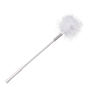 Bâton érotique à long manche en plumes noires pour femmes, pour fessées, pour le pré-chauffement avant la séance, jouets alternatifs pour couples, adultes - Product Image 3
