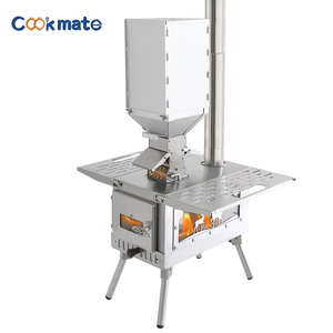 Chambre de combustion en acier inoxydable pour brûleur à granulés, poêle à <span class=keywords><strong>bois</strong></span> d'extérieur, accessoire de camping avec <span class=keywords><strong>vannes</strong></span> d'arrêt de flamme pour chauffage extérieur - Product Image 2