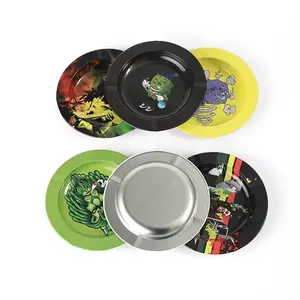 Wholesale 14.3 CM Tray Custom Hot Selling Style Easy To Clean Smoking Accessories Small Round Rolling Tray