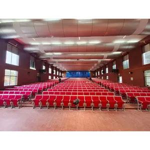 Support Customization School University Furniture Theater Auditorium Chair Seating Folding Lecture Hall Step Chair And Desk