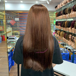 Cheveux vietnamiens super lisses T1B4 de 22 pouces avec frange, unité personnalisée ultra-lisse, dessus en dentelle 2x4 - Product Image 2