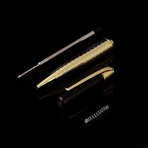 قلم حبر جاف معدني دوار بجسم ريشة، مطلي كهربائيًا، منقوش بشعار مخصص، حبر أسود، سمك 1.0 مم، للبيع بالجملة، من مصنع قلم الحبر الجاف للأعمال - Product Image 4