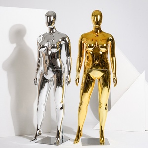 Maniquí de cuerpo completo electrochapado de talla grande para exhibición de ropa femenina con postura de pie, China Pagu - Product Image 4