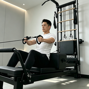 Nuevo <span class=keywords><strong>Reformer</strong></span> de <span class=keywords><strong>Pilates</strong></span> de Lujo Antimanchas, de Aleación de Aluminio, Ajustable, Portátil, Anti-Fatiga, con Resorte Alemán de Alta Gama - Product Image 1