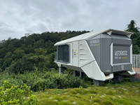 Capsule spatiale de luxe entièrement meublée, maison mobile préfabriquée prête à l'emploi avec salle de bain pour le glamping, les centres de villégiature et les entreprises
