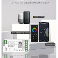 Controlador de Tira de Luces LED AP Zone, Control Remoto MESH, Sincronización con Música por WIFI TUYA, Carga Máxima de 720W, Alcance de 30M, 1-5 Canales, Control por Voz