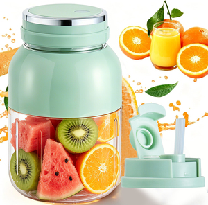 4000mAh Portable USB-C Rechargeable Blender 800mL Dual Capacity Interchangeable Lid Fruit Smoothie Cup Centrifugeuse Jus - Product Image 1