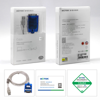 Cable Convertidor USB a RS232, Adaptador de Consola UOTEK UT-880 de 1.5m, Interfaz DB9, Revestimiento de PVC Plástico para Computadora Portátil
