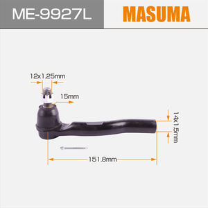 Rotule de direction MASUMA ME-9927L 53560-T1G-E01 53560-T0A-<span class=keywords><strong>A12</strong></span> 53560-T0A-A11 53560T0AA11 53560-T0A-A11 pour HONDA CR-V - Product Image 2