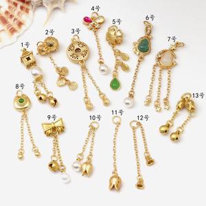 Accesorios de cobre con cuentas DIY para la creación de colgantes, collares, pendientes, dijes, cuentas y pulseras - Product Image 2