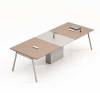 Table de conférence moderne et simple, poste de travail de bureau, table de formation et de discussion, ensemble table et chaises pour espace de bureau