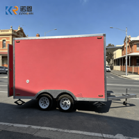 Remorque de restauration mobile Bqq Grill, remorque fumoir BBQ, camions et chariots de restauration pour steak, burger, hot-dog