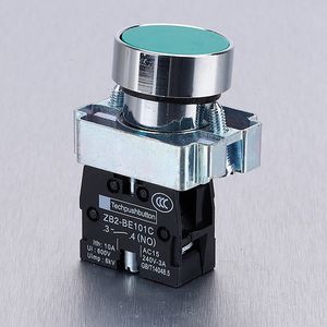 Interruptor de botón pulsador rojo/verde/amarillo de 22mm, interruptor de botón de Reinicio automático, botón de inicio de contacto de punto Circular de avance lento - Product Image 2