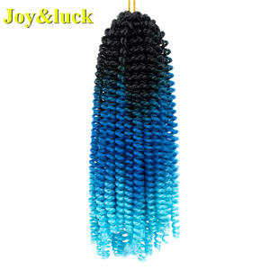 Tomo — extensions capillaires synthétiques 12 pouces, tresses au Crochet, couleur verte ombrée à <span class=keywords><strong>noir</strong></span>, extensions courtes bouclées au Crochet pour printemps, prix de gros - Product Image 2