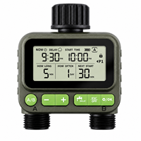 Programmateur d'arrosage numérique RESTMO 3 zones pour tuyau d'arrosage, tuyau de brumisation, minuterie d'arrosage programmable avec écran LCD, utilisation extérieure, en laiton